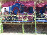Sua. Excia Presidente Taur Matan Ruak hato'o diskursu iha inagurasaun projetu PNDS iha Suku Maluru, Quelicai