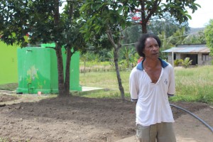 Dada lia entre ekipa Komunikasaun PNDS ho Komunidade konaba Benefisiu husi bee mos neebe kontrui iha Suku Bandudato, Municipiu Aileu