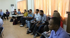 Funsionariu PNDS nasional ho sub-nasional rona hela intervensaun husi kordenadora jeral PNDS