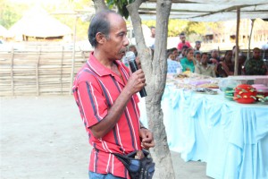 Jose da Conceicao, nu'udar Lia Na'in, agradese ba governu tanba bele responde ona komunidade nia preokupasaun kona ba bee mos