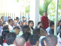 Funsionariu PNDS tantu nasional nomos distritu rona hela apresentasaun husi diskusaun ne'ebe ekipa ida-idak hala'o.
