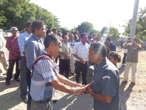 Chefe Suku Sanirin, simu delegasaun ekipa suku vijita malu husi Nasional