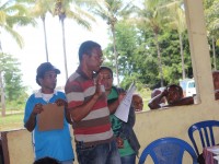 Autoridade Lokal Suku Samalari, Postu Administrativo Uatulari, Minisipiu Viqueque, hato'o intervensaun konaba Implementasaun PNDS iha Sira nia Suku