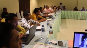 Enkontru Koordenasaun Nasional Sekretariado Tekniku PNDS iha JL Vila, Fatuhada Dili
