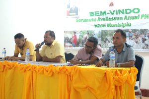 Intervensaun Administrador Interino Munisipiu Lautem, Jasinto da Costa hodi Abertura Enkontru Avaliasaun Programa PNDS iha Lautem
