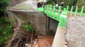 Ponte iha Suku Horai-Quic Posto Administrativu Maubessi, Munispiu Ainaro Ne'ebe Konstrui ho Orsamento PNDS