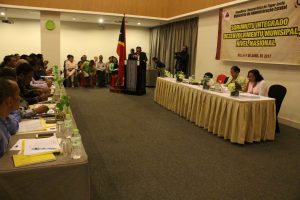 Vice Ministru da Administrasaun Estatal, Tomas do Rosario Cabral Abertura Enkontru PIIM Nivel Nasional, Iha Timor Plaza,Dili