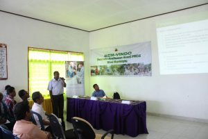 Diretor Delegasaun PNDS RAEOA, Sebastiao Tanesi apresenta progresu implementasaun PNDS Nivel Munisipiu