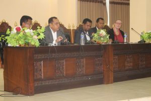Vice Ministro da Administrasaun Estatal, Tomas do Rosario Cabral Abertura Enkontru Avaliasaun Annual PNDS Munisipiu Dili