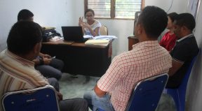 Diretora Delegasaun PNDS Munisipiu Covalima esplika hela dadus projetu adisional no alterasaun husi Munisipiu Covalima nian