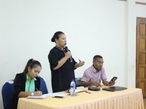 Diretora PNDS NAsional Dulce Guterres Junior, Aprezenta Kona-ba Mata Dalan (GUIA) Implementasaun Jéneru no Inkluzaun Sosial iha Siklu PNDS