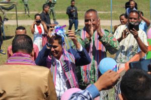 Vice Ministro Educasaun Joventude e Desportu, Joao Zacarias Freitas Inaugura Fatin Halimar iha suku Bahu'u, Lanud Munisipiu Baucau