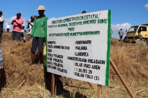 Kuadru Projetu Irigasaun Blae Buci Aben Munisipiu Bobonaro