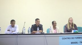 Diretur Interino Sekretariado Tekniku PNDS, Marcio Jeane Marcal Ferreira Lihite loke Abertura sorumuto no sosoalizasaun nivel Nasional