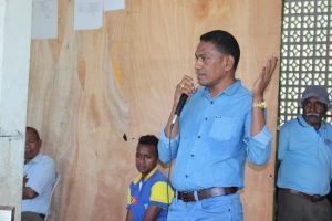 Prezidente Autoridade Munisipiu Baucau, Antonio Guterres Hala'o Intervensaun iha Seremonia Inaugurasaun Be'e ba Natar iha Suku Uatu-haco, Postu Administrativu Venilale, Munisipiu Baucau.