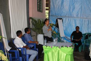 Diretora PNDS Nasional, Dulce Guterres Junior, Hala'o Intervensaun ba Enkontru Kordenasaun Dala Ikus Tinan 2019 iha RAEOA, Oecusse/Ambeno.
