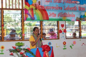 Reprezentante Presidente Autoridade Munisipiu Baucau Hala'o Intervensaun iha Inaugurasaun Fatin Halimar (Playground) iha Pre-escolar Joan Paulo II, Suku Trilolo, Munisipiu Baucau.