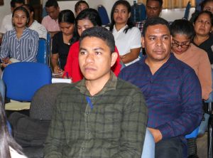 Partisipante sira antusiasmu hodi tuir refresher training konaba Desiminasaun no Formasaun MOP-PNDS.