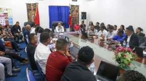 Ekipa PNDS rona orientasaun husi Ministru Administrasaun Estatal.