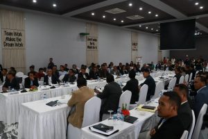 Presidentente Autorides 12 munisipius, diretores gerais, diretores nasionais, iha Reuniaun konsellu ba kordernasaun territorial Presidente Autoridades Munisipais.