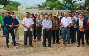 Vise Ministru Administrasaun Estatal, Jacinto Rigoberto Gomes de Deus no ekipa vijita fatin lansamentu projetu PNDS Siklus V iha suku Uma Caduac.