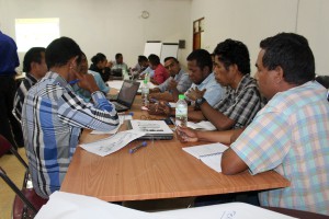 The PNDS technical team work together with Field Support staff on a monthly plan 