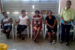 Five members from the Planning and Accountability Commission (Tetun acronym KPA) and EIP, from Suco Maluro, Sub-District Quelicai, Baucau.
