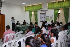 Alzira Reis, executive director of Alola Foundation introduces the workshop.   