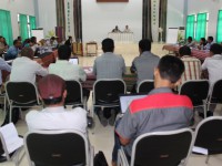 The PNDS Director of Operational Management, Dulce Guterres Junior together with the PNDS Team Leader Adviser, Muhamad Najib open the National PNDS coordination meeting